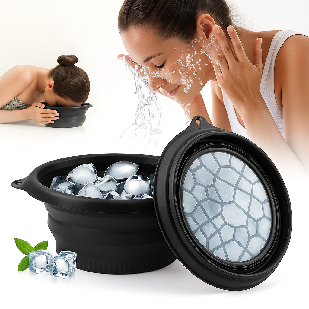 AntarcticGlow™ — Cuenco Plegable de Hielo Facial